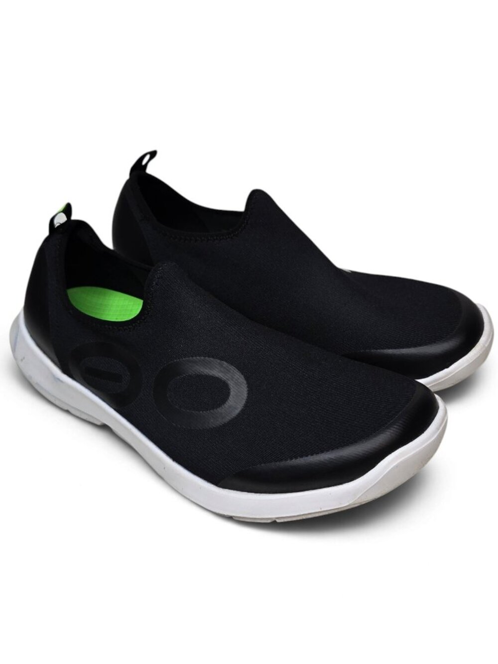Oofos Oomg Sport Slip On Sneakers Mens Black Lightweight Breathable Stretch 11.5